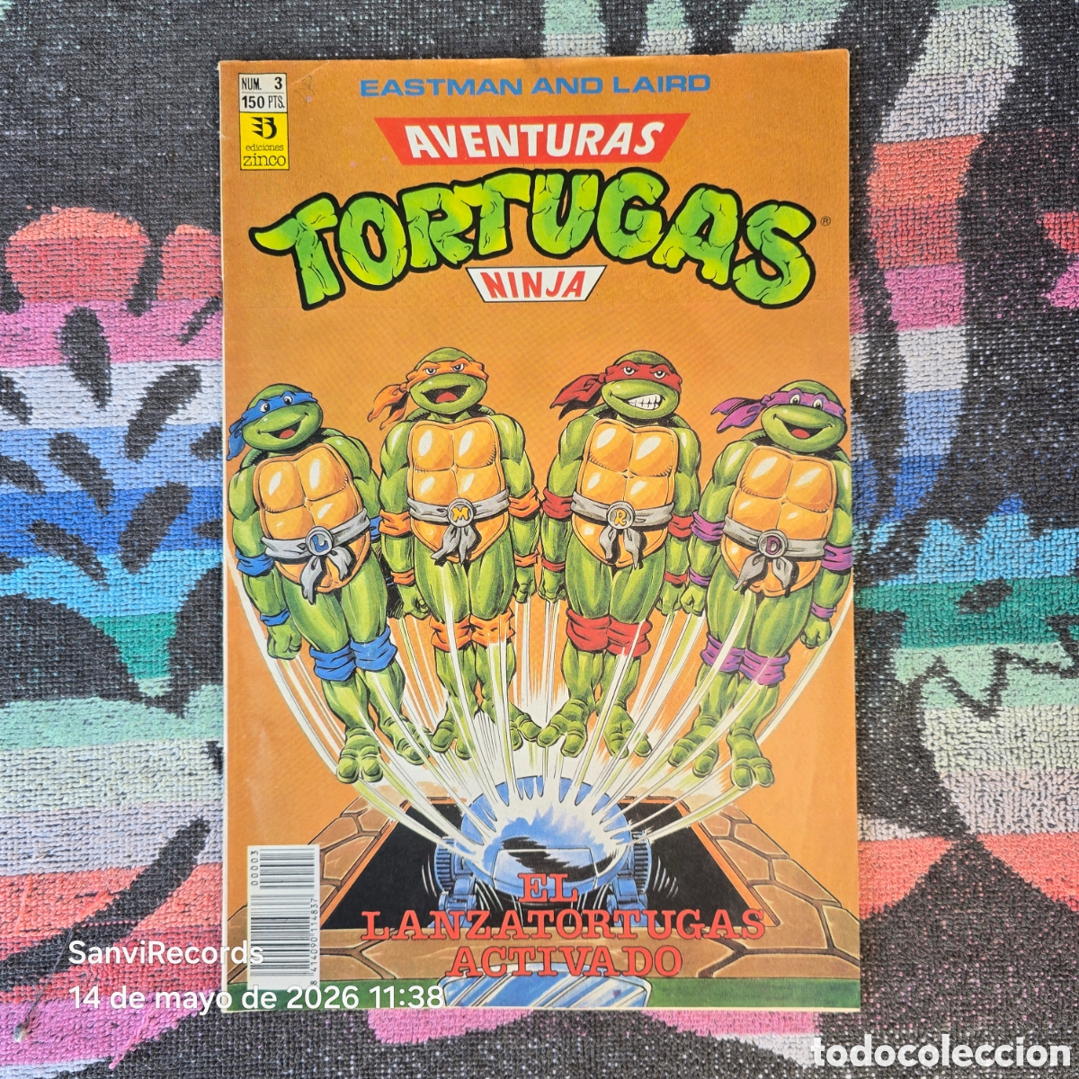 C&oacute;mics: AVENTURAS TORTUGAS NINJA 3 (EASTMAN AND LAIRE) (ZINCO)