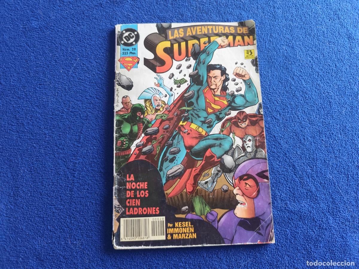 C&oacute;mics: Las Aventuras SUPERMAN de Ediciones Zinco 1995 N&ordm; 28 La Noche de los Cien Ladrones