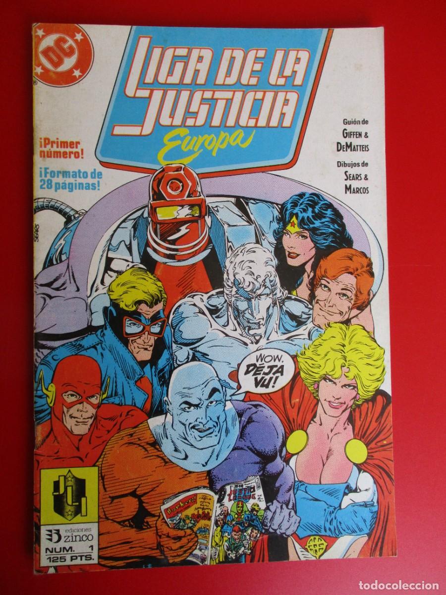 C&oacute;mics: LIGA DE LA JUSTICIA EUROPA (1989, ZINCO) 1 &middot; 1989 &middot; LIGA DE LA JUSTICIA EUROPA