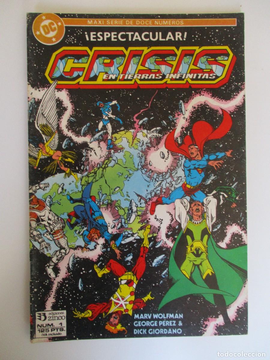 C&oacute;mics: CRISIS EN TIERRAS INFINITAS (1987, ZINCO) 1 &middot; 1987 &middot; CRISIS EN TIERRAS INFINITAS