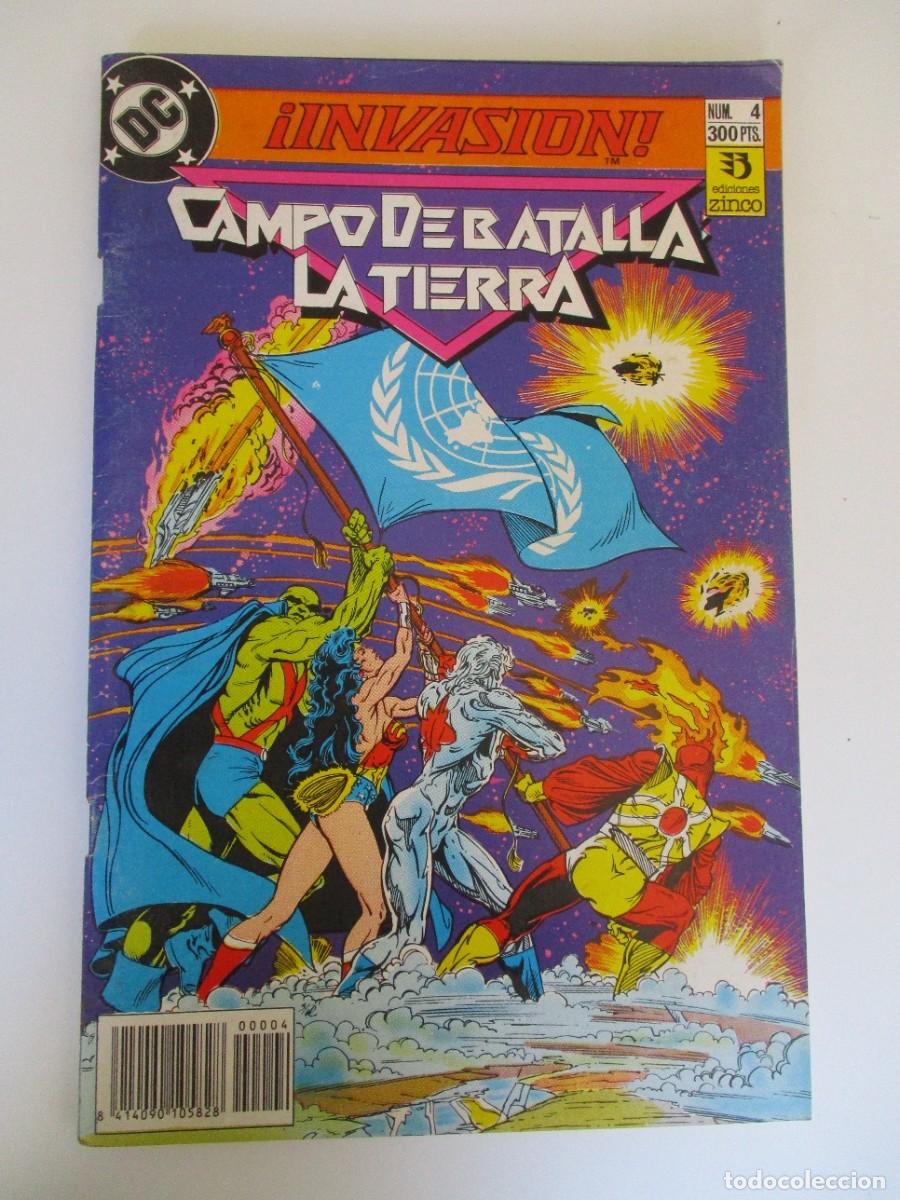 C&oacute;mics: INVASION (1990, ZINCO) 4 &middot; 1990 &middot; CAMPO DE BATALLA LA TIERRA