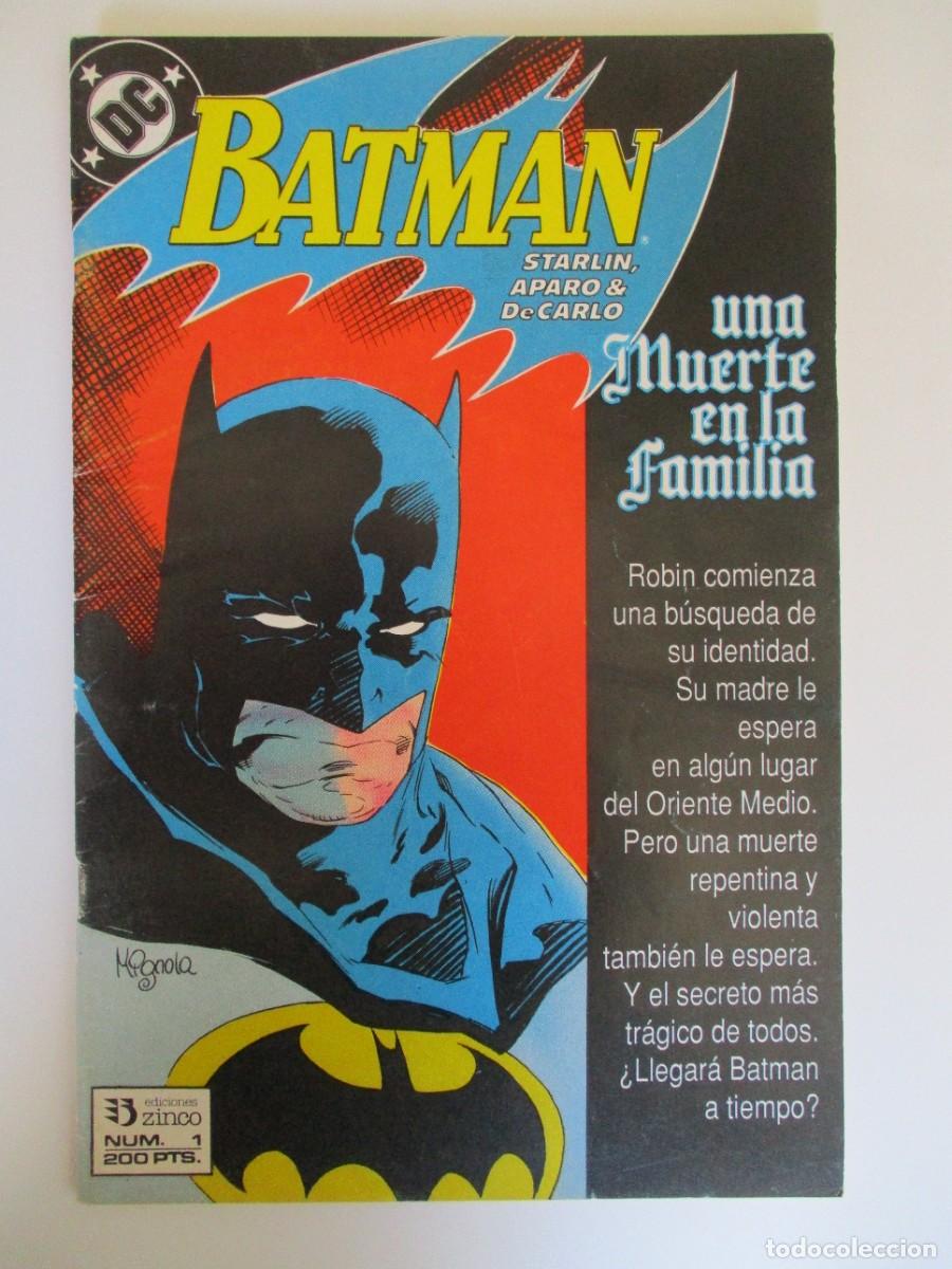 C&oacute;mics: BATMAN (1990, ZINCO) -UNA MUERTE EN LA FAMILIA- 1 &middot; 1990 &middot; BATMAN. UNA MUERTE EN LA FAMILIA