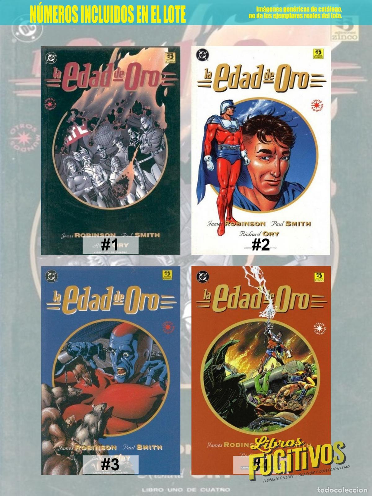 C&oacute;mics: JLA LA EDAD DE ORO 1 A 4. COMPLETA. Zinco, 1993 - Foto 3