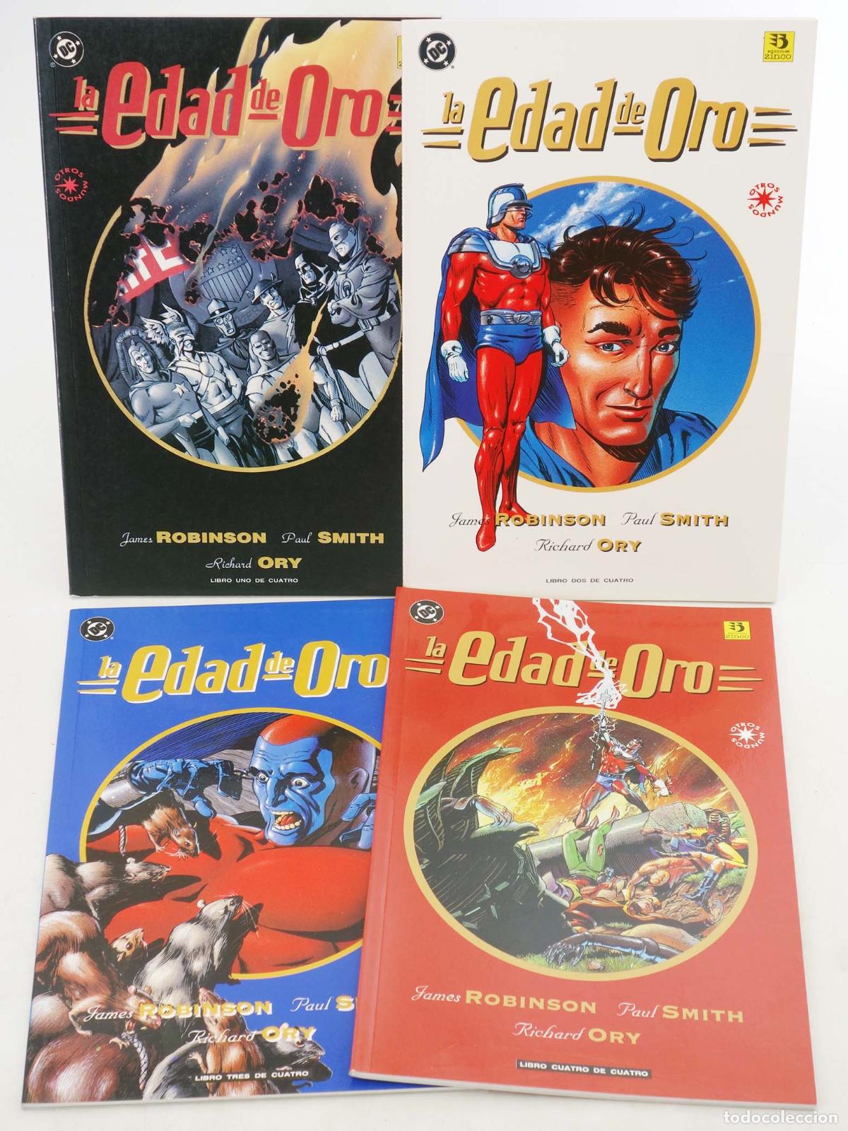 C&oacute;mics: JLA LA EDAD DE ORO 1 A 4. COMPLETA. Zinco, 1993 - Foto 1
