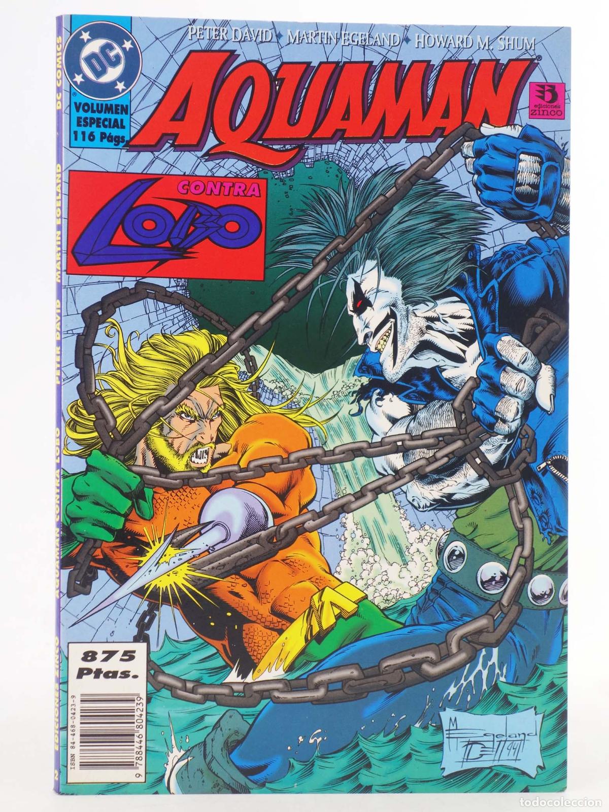 C&oacute;mics: AQUAMAN 2. AQUAMAN CONTRA LOBO (Peter David/Gene Gonzales/Martin Egeland) Zinco, 1996