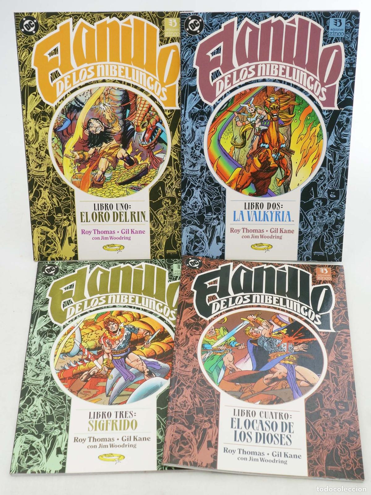 C&oacute;mics: EL ANILLO DE LOS NIBELUNGOS 1 A 4. COMPLETA. Zinco, 1991