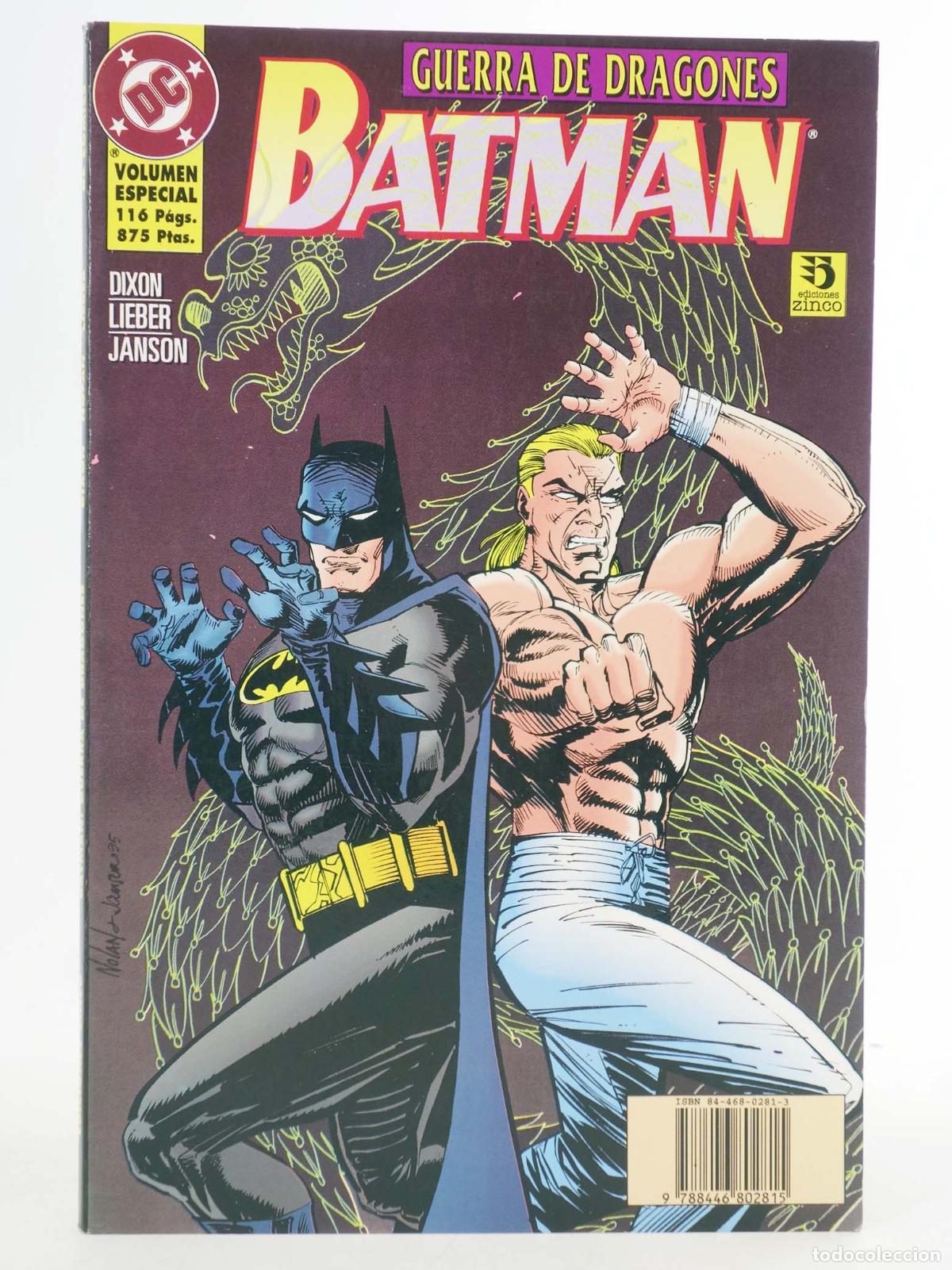 C&oacute;mics: BATMAN GUERRA DE DRAGONES (Chuck Dixon) Zinco, 1996