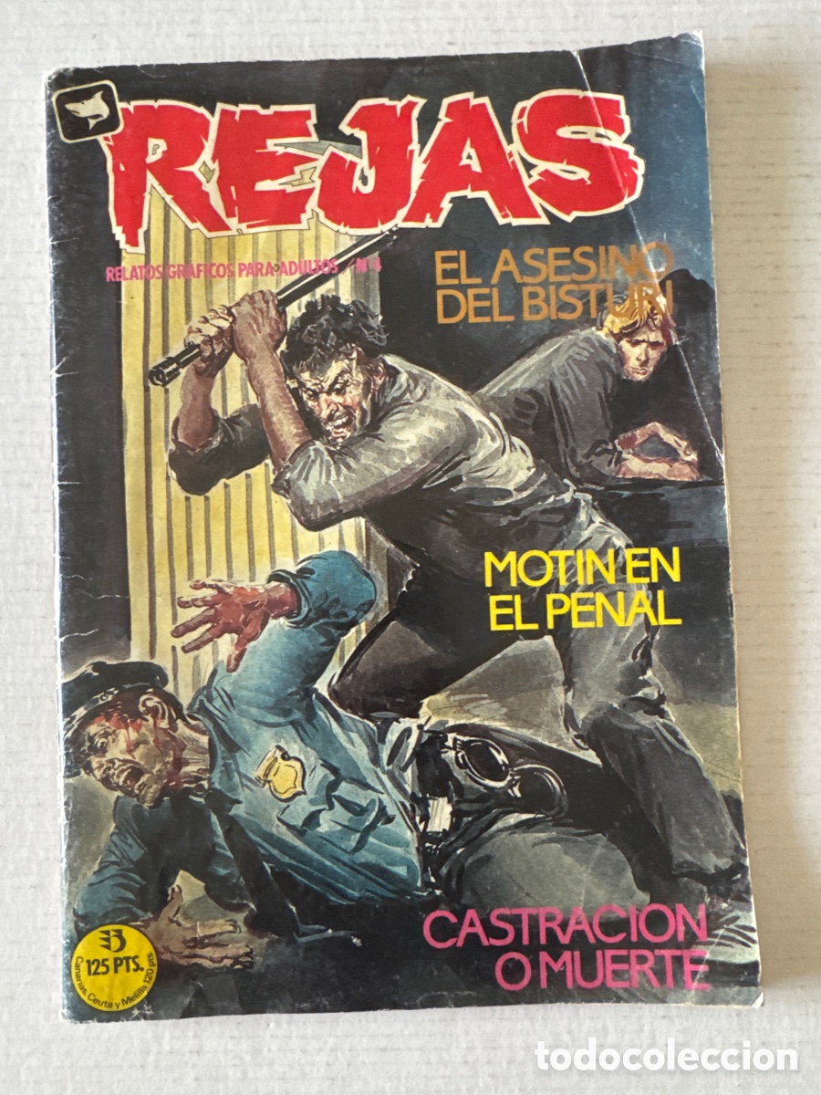 C&oacute;mics: REJAS #4 1&ordf; Edici&oacute;n - ZINCO - EXTRA RARO - Relatos Gr&aacute;ficos Para adultos