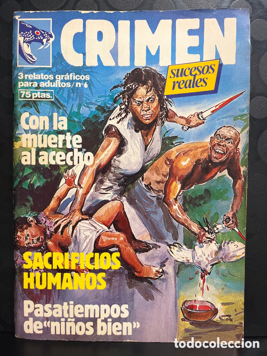 C&oacute;mics: CRIMEN : SUCESOS REALES N.6 RELATOS GR&Aacute;FICOS PARA ADULTOS ( 1981/1989 )