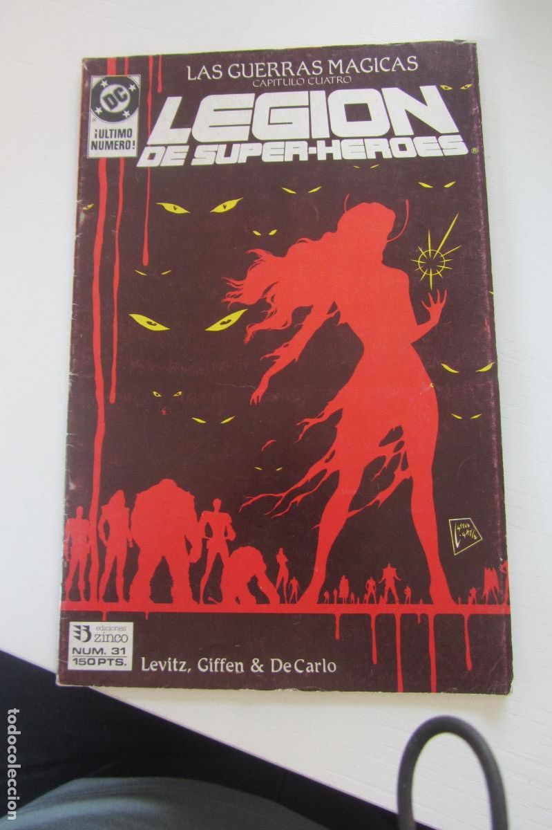 C&oacute;mics: LEGION DE SUPER HEROES N&ordm; 31. ULTIMO DE LA COLECCION. EDICIONES ZINCO ARX354