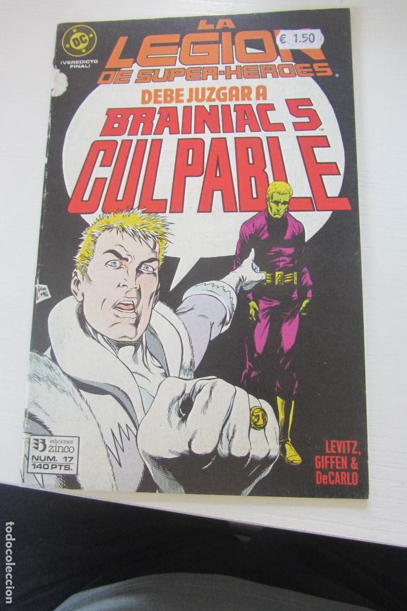C&oacute;mics: LEGION DE SUPER HEROES N&ordm; 17 DICIONES ZINCO ARX84