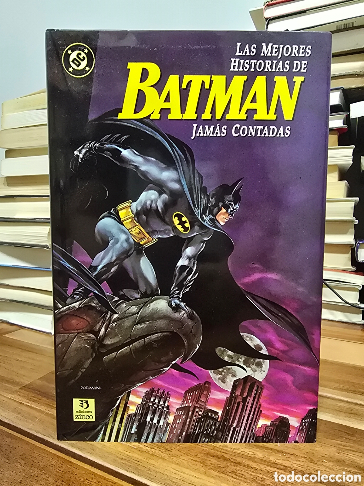 C&oacute;mics: LAS MEJORES HISTORIAS DE BATMAN JAMAS CONTADAS ediciones zinco 1989 DC Comics clasicos
