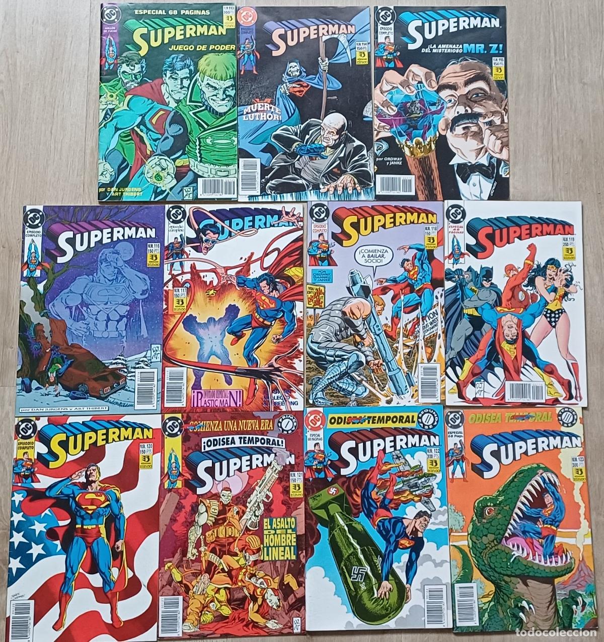C&oacute;mics: PACK SUPERMAN ZINCO VOLUMEN 2 N&ordm;S 113-123. EDICIONES ZINCO 1997-1993