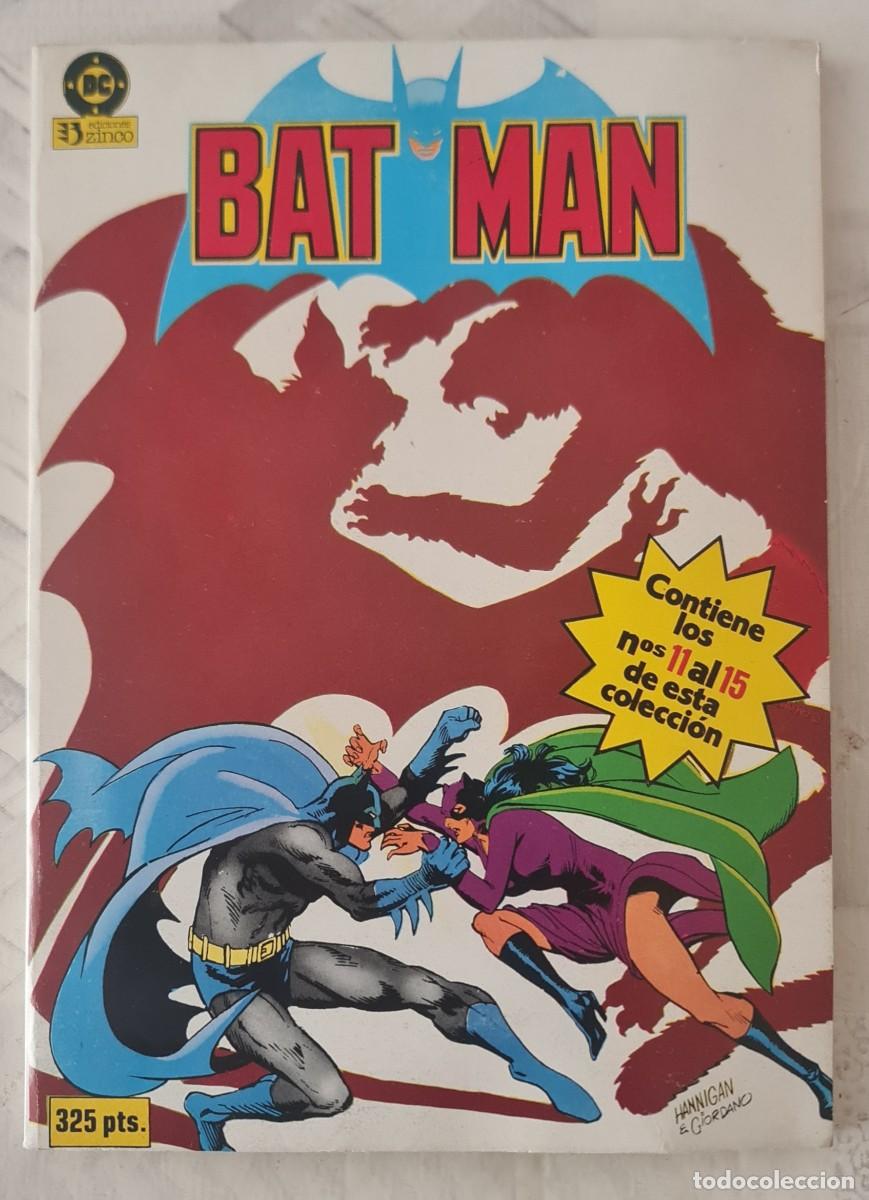 C&oacute;mics: BATMAN. Tomo RETAPADO con los n&ordm; 11 al 15. Ediciones Zinco 1987