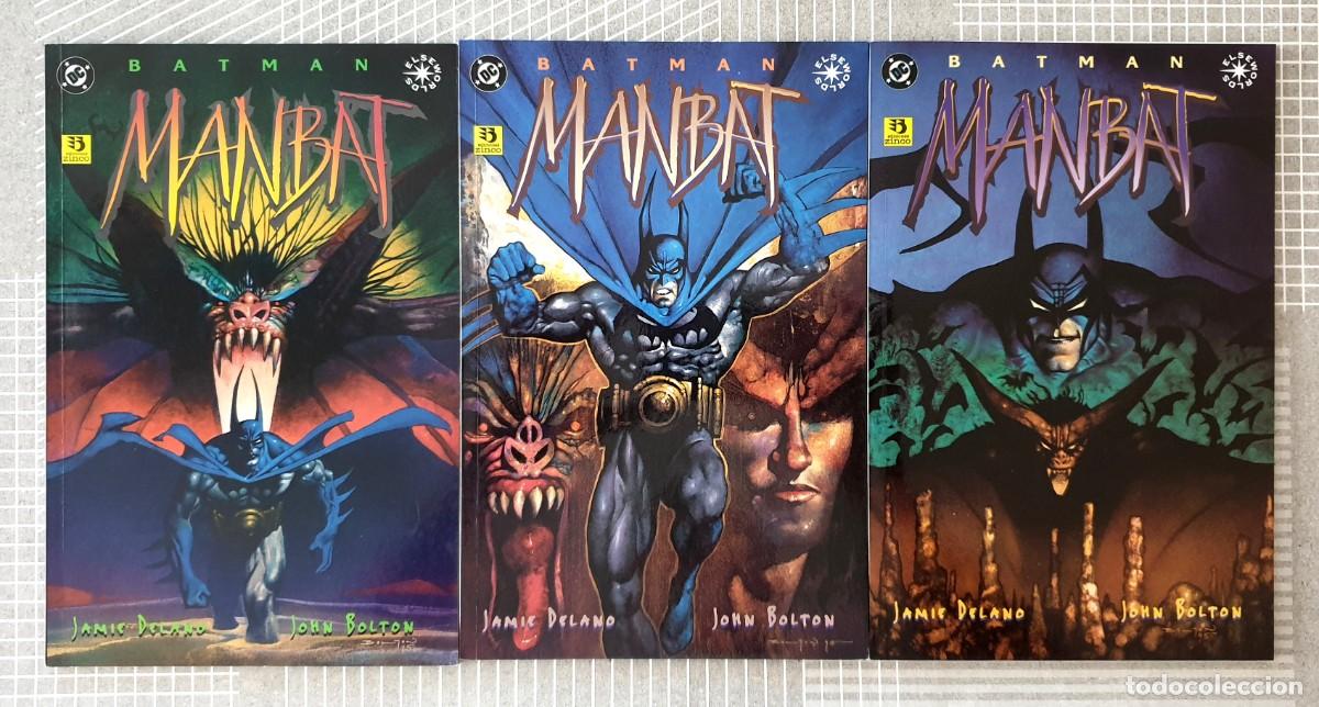 Comics: BATMAN. MANBAT de Jamie Delano y John Bolton. Completa de 3 tomos. Ediciones Zinco 1996