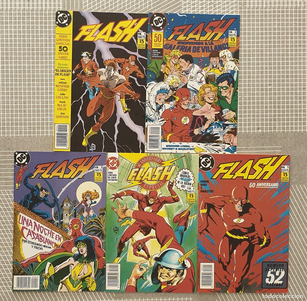 C&oacute;mics: FLASH Volumen 2. Serie limitada completa de 5 comics. Ediciones Zinco 1990 - Foto 1