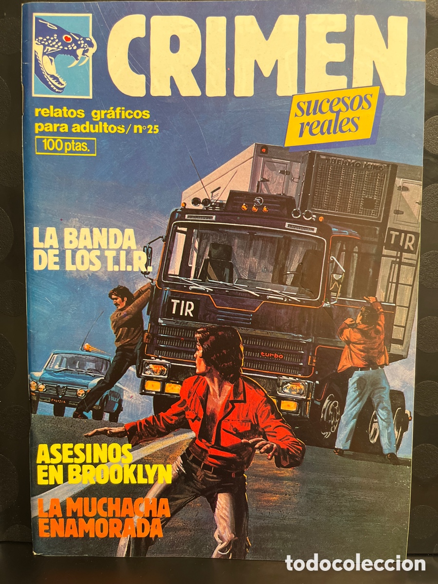 C&oacute;mics: CRIMEN : SUCESOS REALES N.25 RELATOS GR&Aacute;FICOS PARA ADULTOS ( 1981/1989 )
