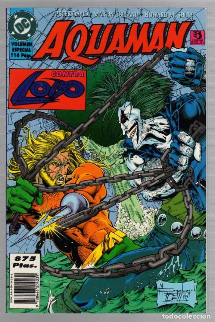 C&oacute;mics: AQUAMAN CONTRA LOBO. N&ordm; 2. VOLUMEN ESPECIAL 116 PAGINAS. ZINCO 1996