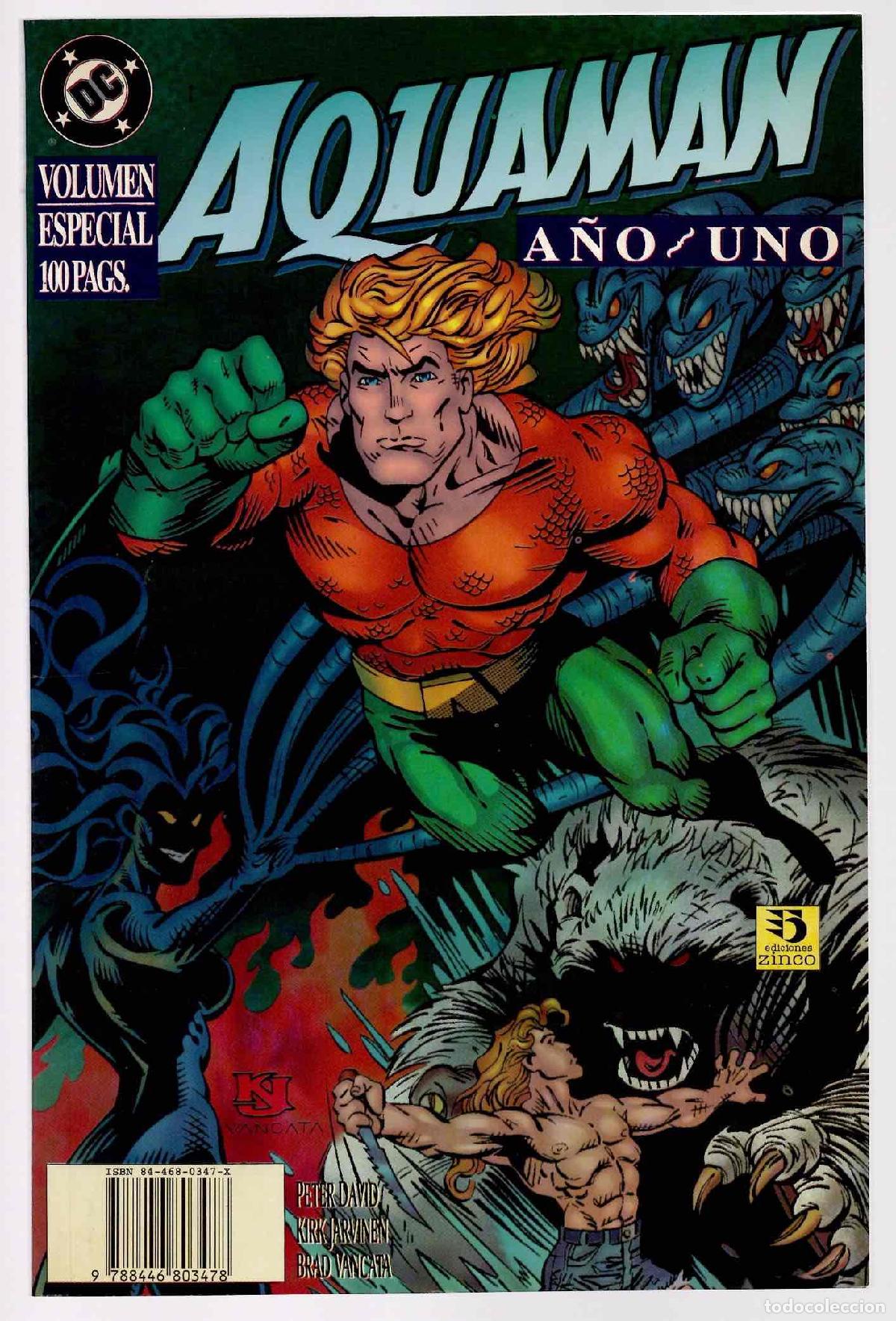 C&oacute;mics: AQUAMAN A&Ntilde;O UNO. VOLUMEN ESPECIAL 100 PAGINAS. ZINCO 1995