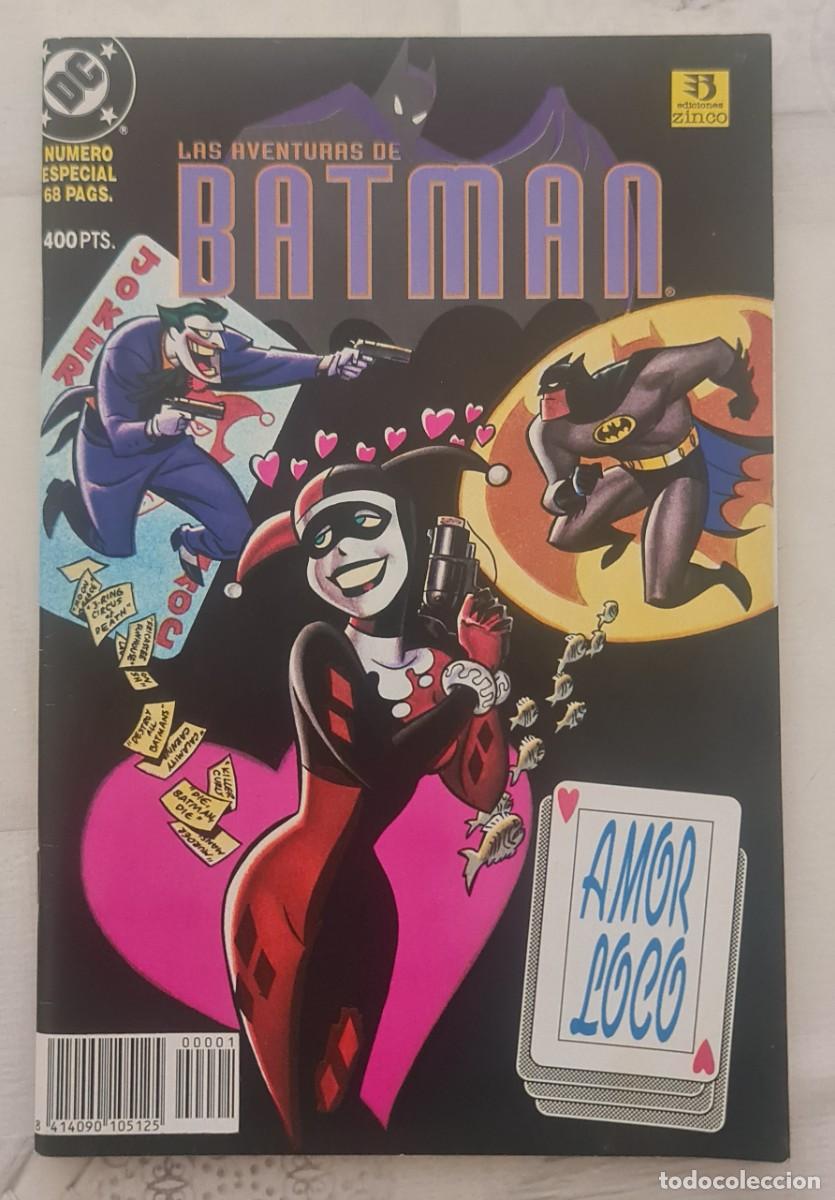 C&oacute;mics: LAS AVENTURAS DE BATMAN. AMOR LOCO. Ediciones Zinco 1994