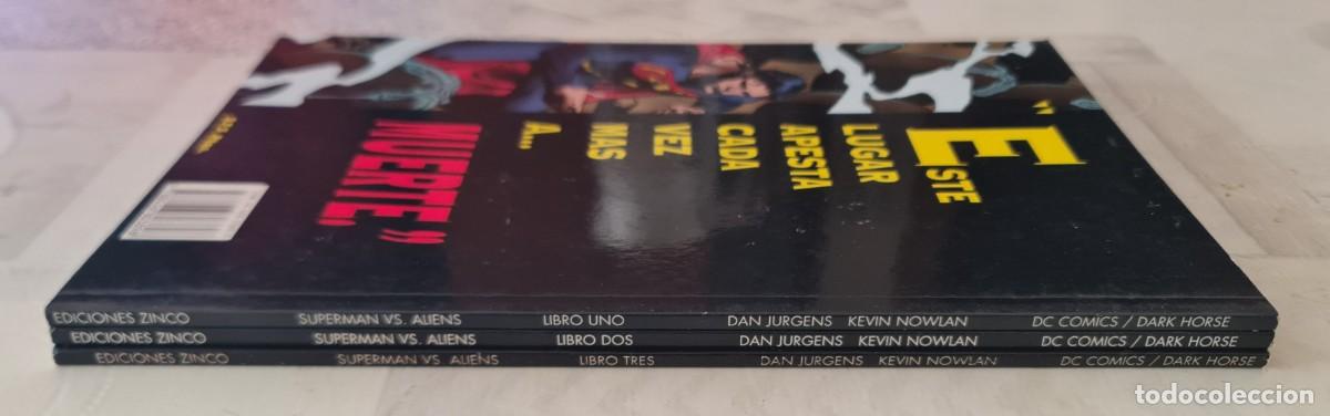 C&oacute;mics: SUPERMAN / ALIENS. Serie Limitada de 3 tomos. Ediciones Zinco 1996 - Foto 3