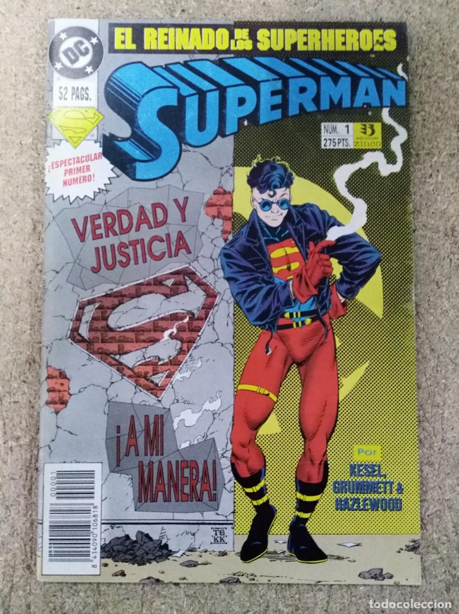 C&oacute;mics: Superman El Reinado de los Superheroes 1.DC Comics.Zinco - Foto 1