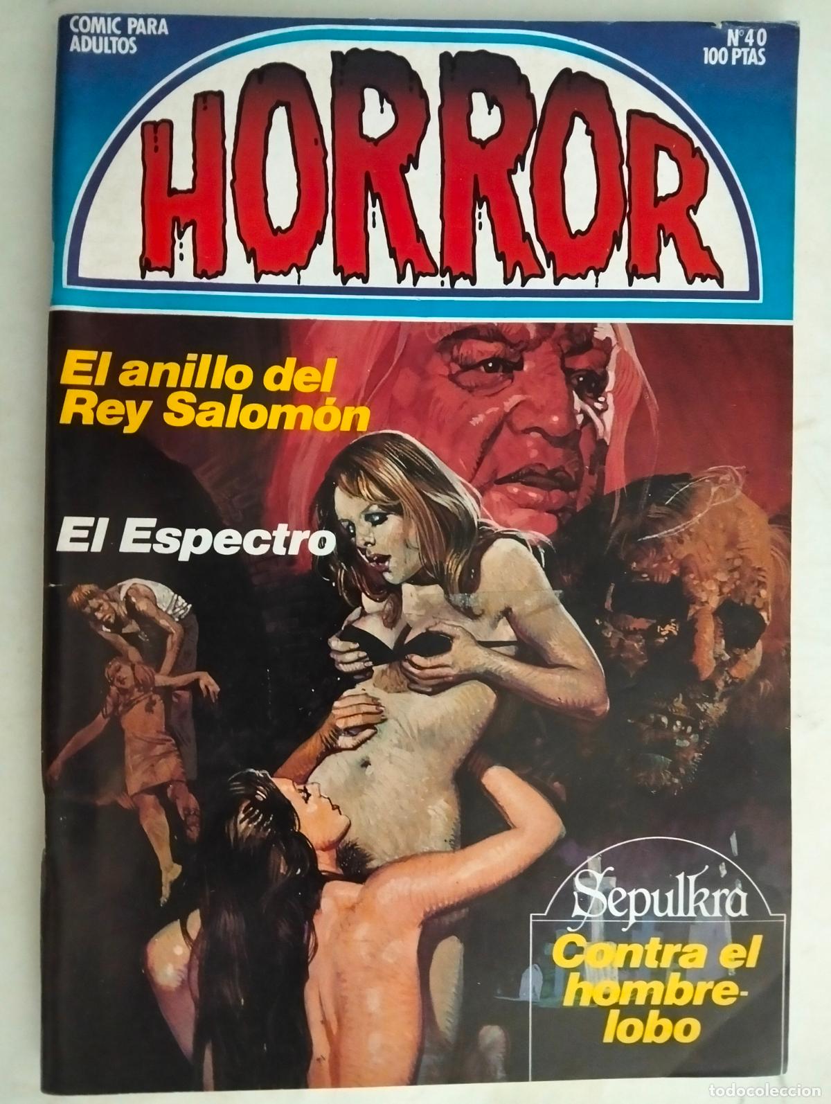 C&oacute;mics: HORROR N&ordm; 40, COMICS PARA ADULTOS, EDICIONES ZINCO A&Ntilde;O 1984