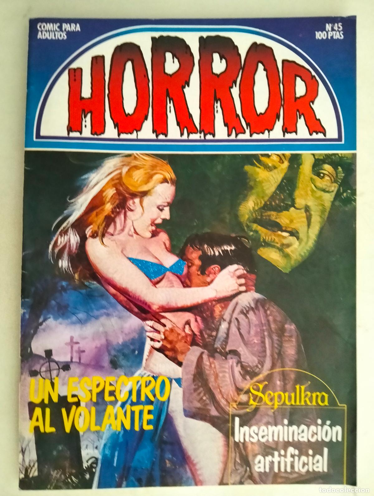 C&oacute;mics: HORROR N&ordm; 45, COMICS PARA ADULTOS, EDICIONES ZINCO A&Ntilde;O 1985