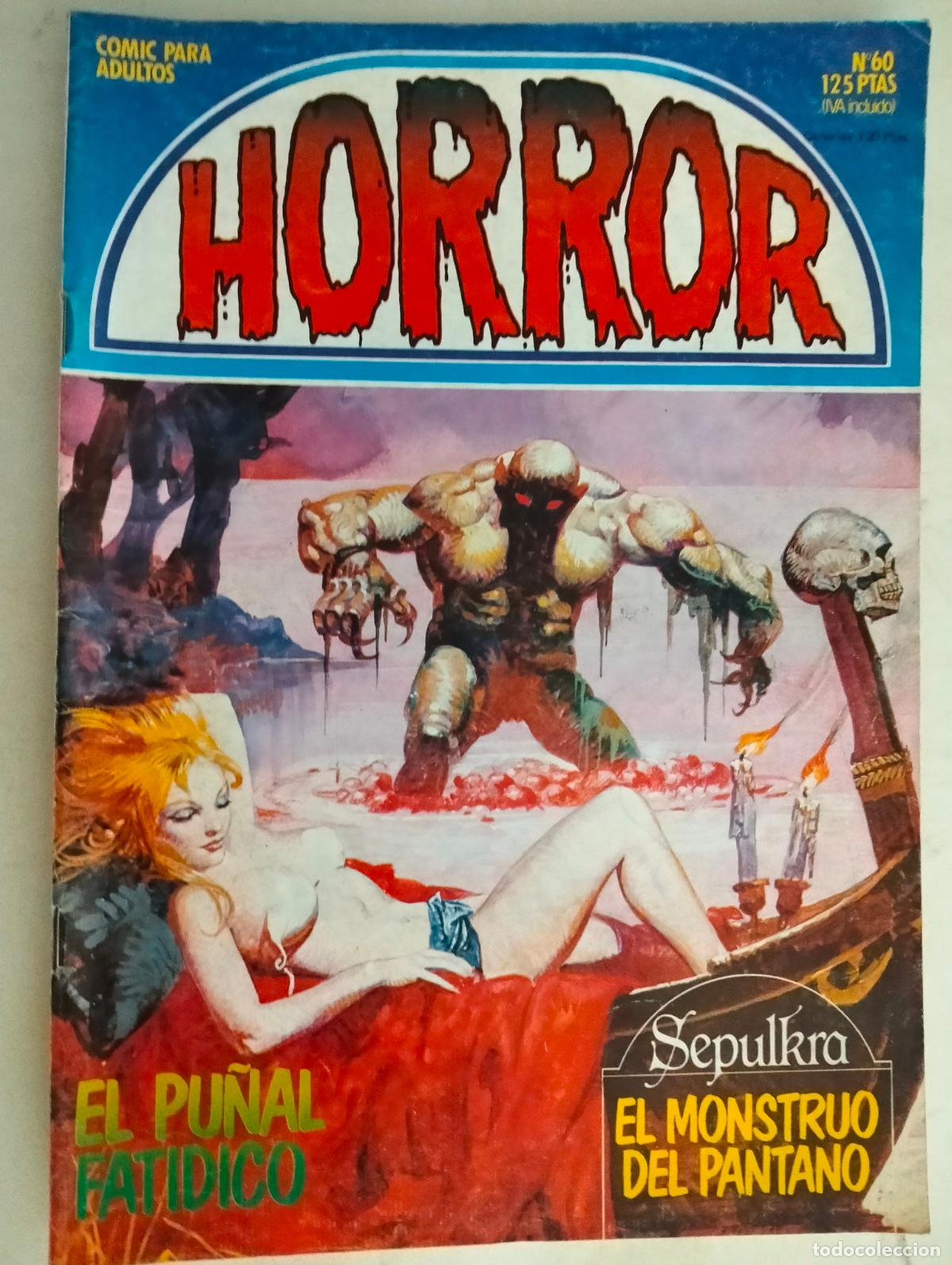 C&oacute;mics: HORROR N&ordm; 60, COMICS PARA ADULTOS, EDICIONES ZINCO A&Ntilde;O 1985