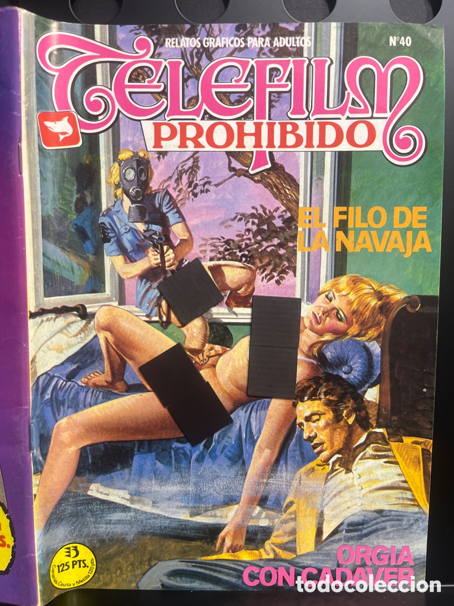 C&oacute;mics: TELEFILM PROHIBIDO N.40 RELATOS GR&Aacute;FICOS PARA ADULTOS Ed ZINCO ( 1984 )