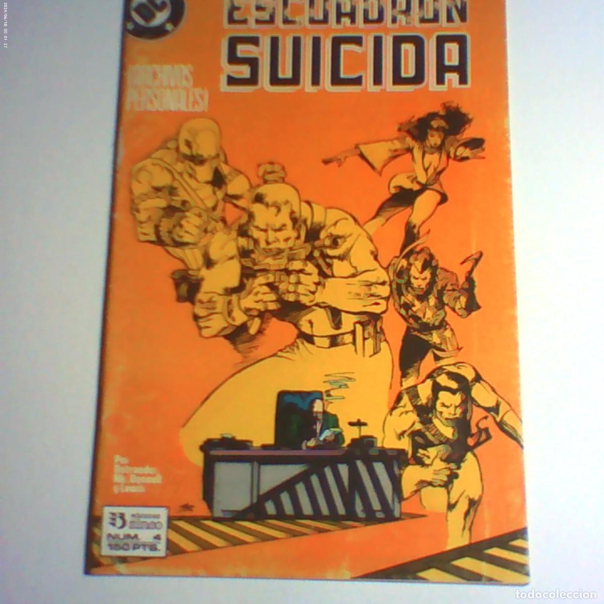 C&oacute;mics: escuadr&oacute;n suicida n&ordm; 4. archivos personales. zinco 1988 (buen estado)