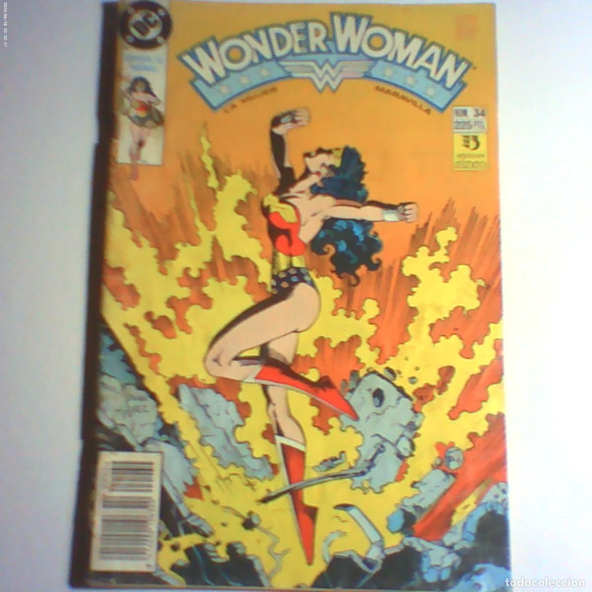 C&oacute;mics: wonder woman n&ordm; 34. ediciones zinco 1990 (buen estado, leer)