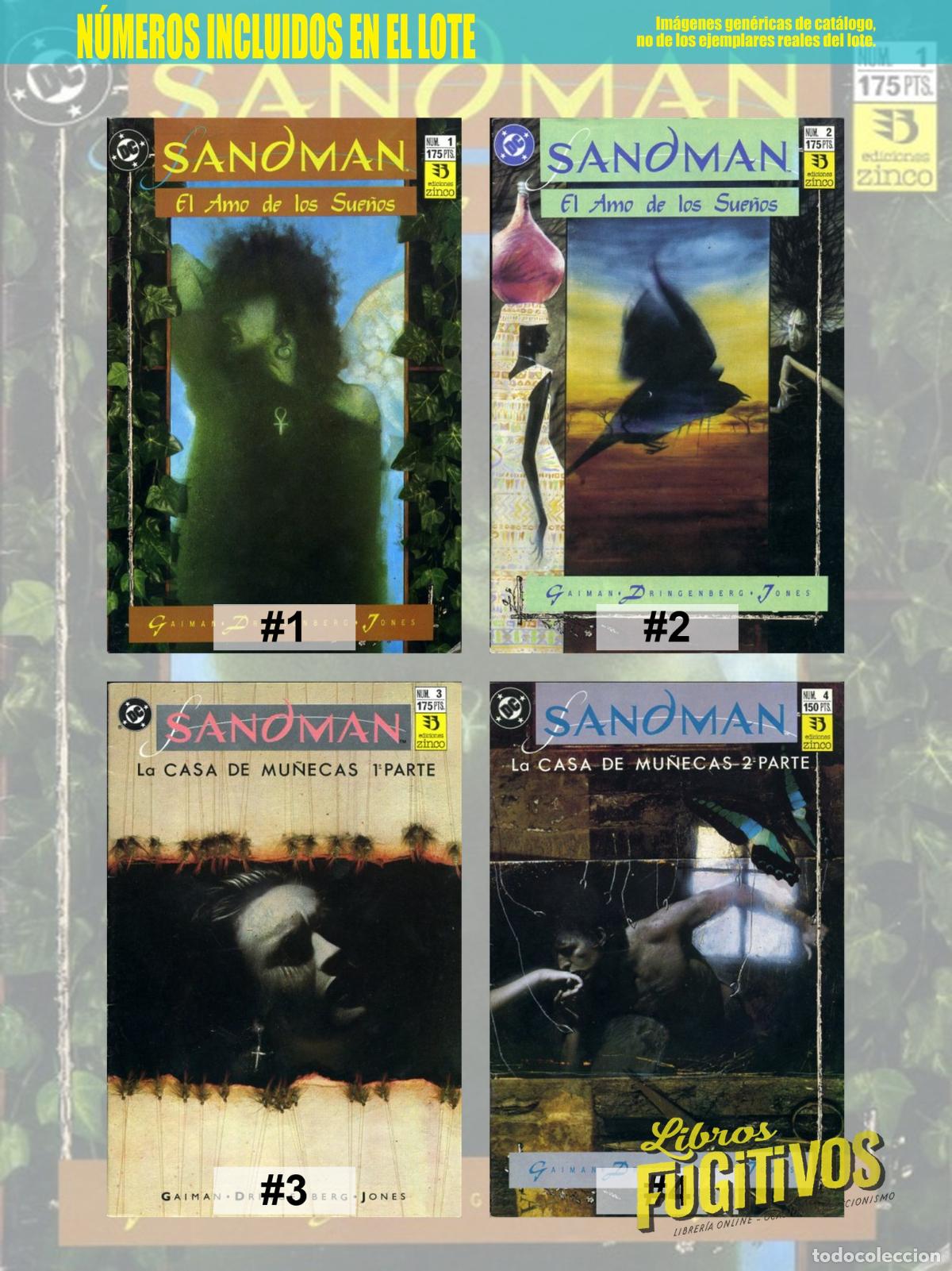 C&oacute;mics: SANDMAN 1 A 4. RETAPADO. Zinco, 1991 - Foto 3