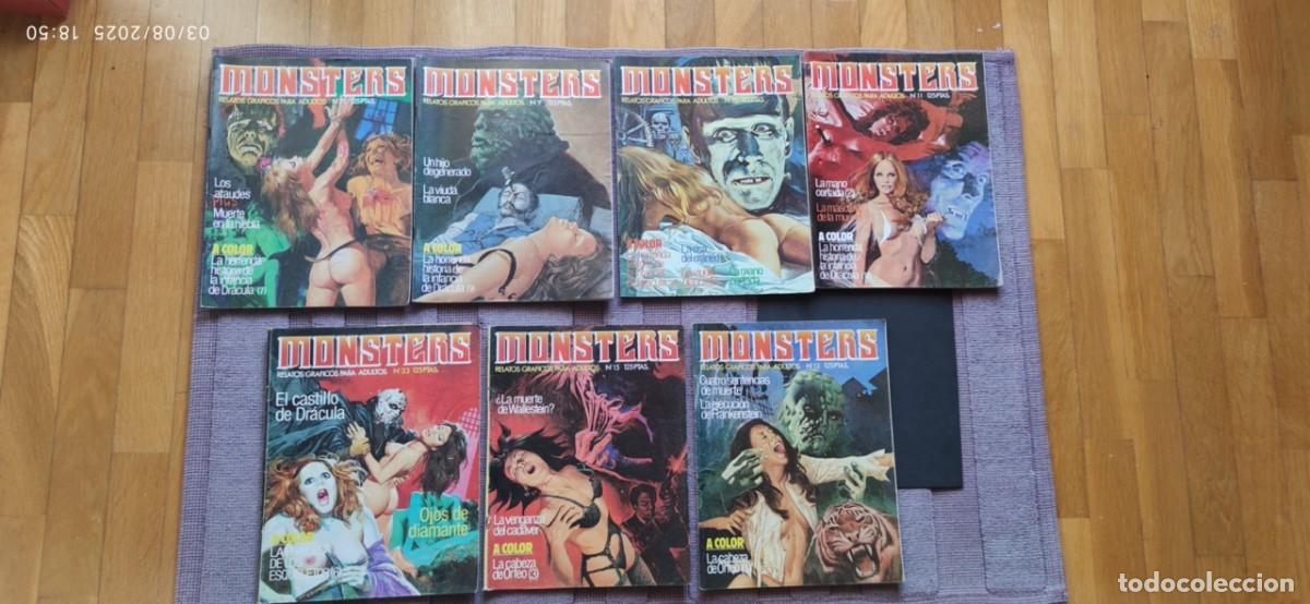 Comics: MONSTERS (Zinco) 7 ejemplares. Estado normal-bueno.