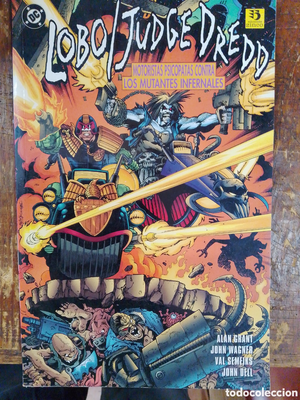 Comics: LOBO/ JUDGE DREDD. MOTORISTAS PSICO. CONTRA LOS MUTANT. INFERNALES. GRANT, WAGNER, ETC. ZINCO. 1991