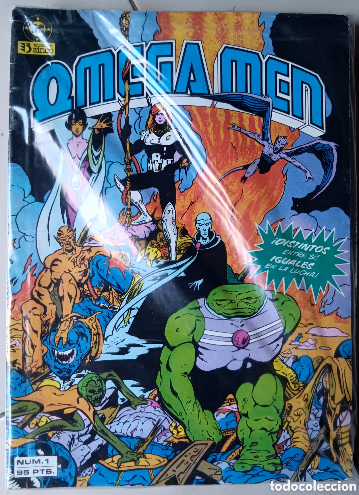 C&oacute;mics: TEBEOS-COMICS GOYO ● OMEGA MEN 1 AL 7 + 14 ● ZINCO ● XX99 X0224 ●