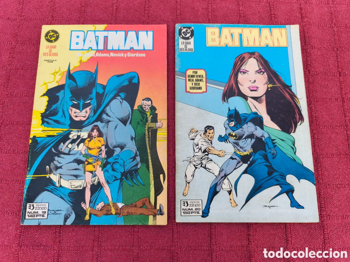 C&oacute;mics: BATMAN LA SAGA DE RAS ALGHUL N&deg; 19 Y 20 POR DENNY ONEIL NEAL ADAMS Y DICK GIORDANO - EDICIONES ZINCO