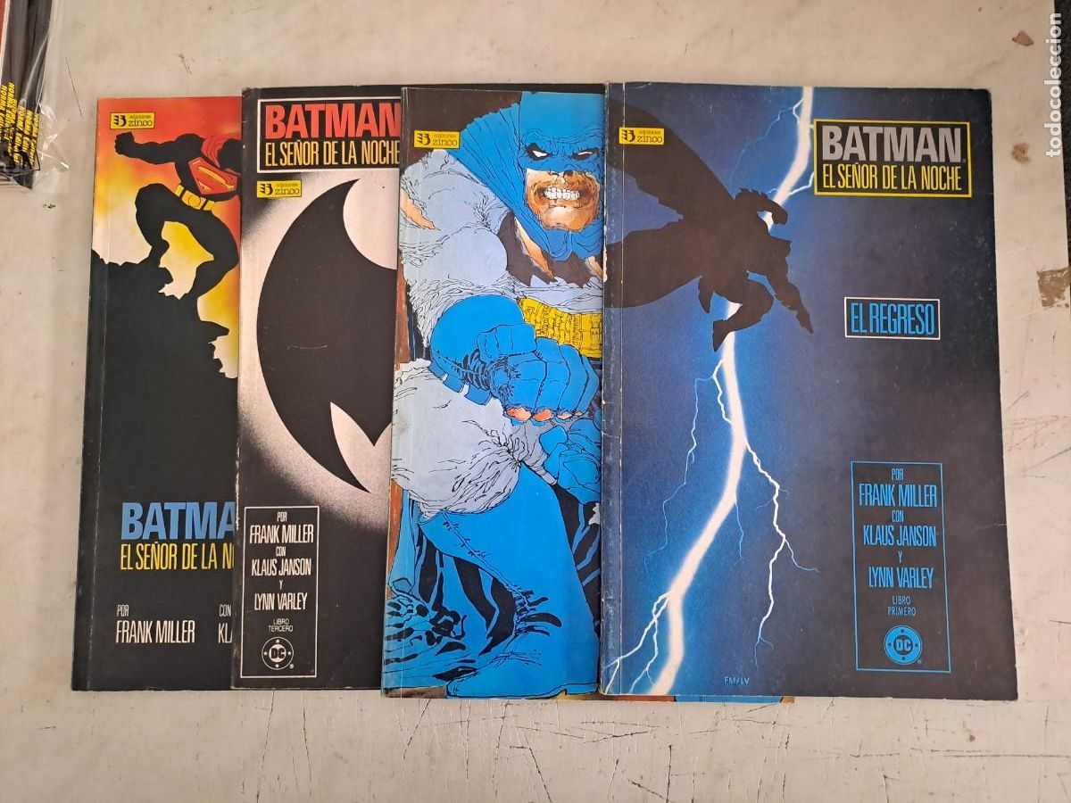 C&oacute;mics: Batman el se&ntilde;or de la noche completa 4 n&uacute;meros, Zinco en buen estado Bolsa DA