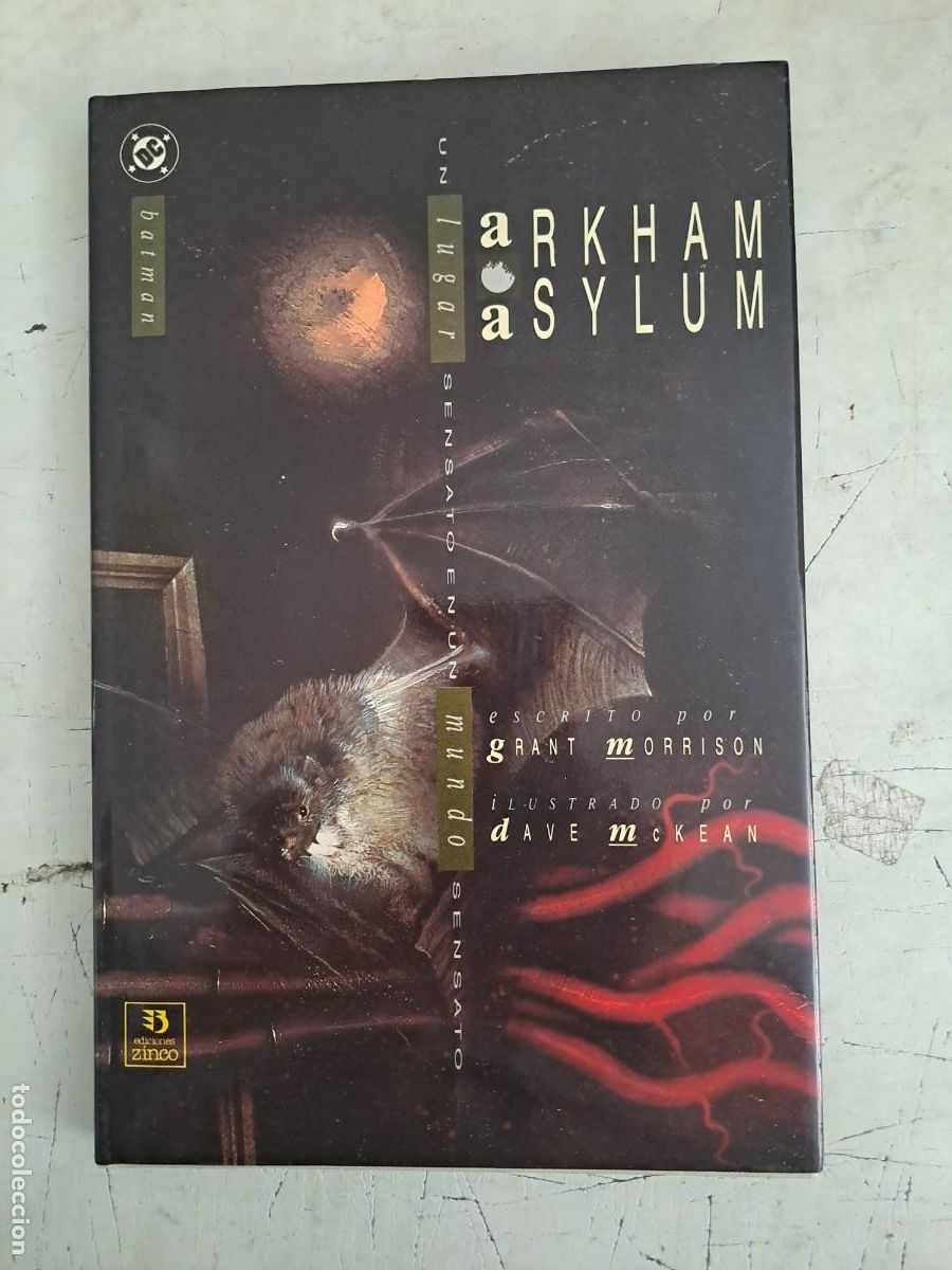 C&oacute;mics: Batman arkham asylum, Zinco en muy buen estado Bolsa DA