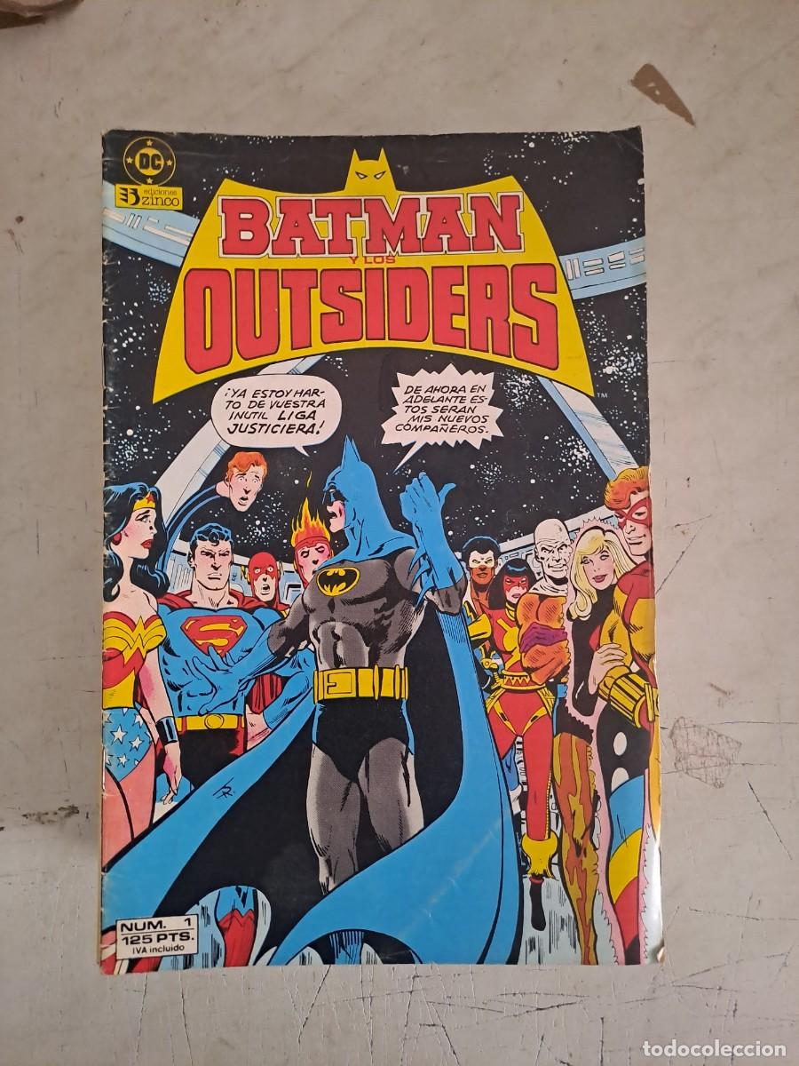 C&oacute;mics: Batman y los outsiders completa 26 n&uacute;meros mas el especial, Zinco en buen estado Bolsa DA