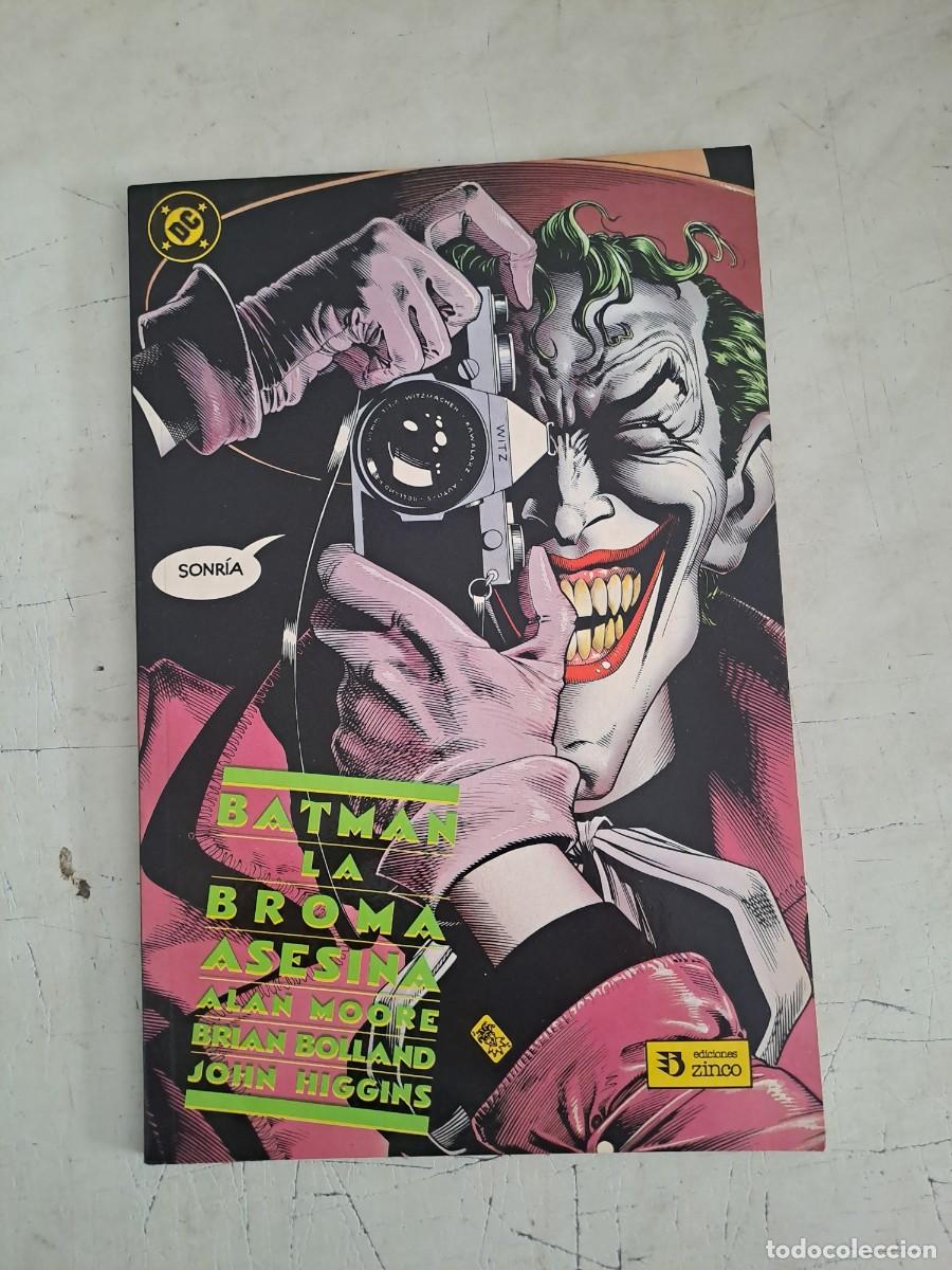C&oacute;mics: Batman, la broma asesina, Zinco en muy buen estado Bolsa DA