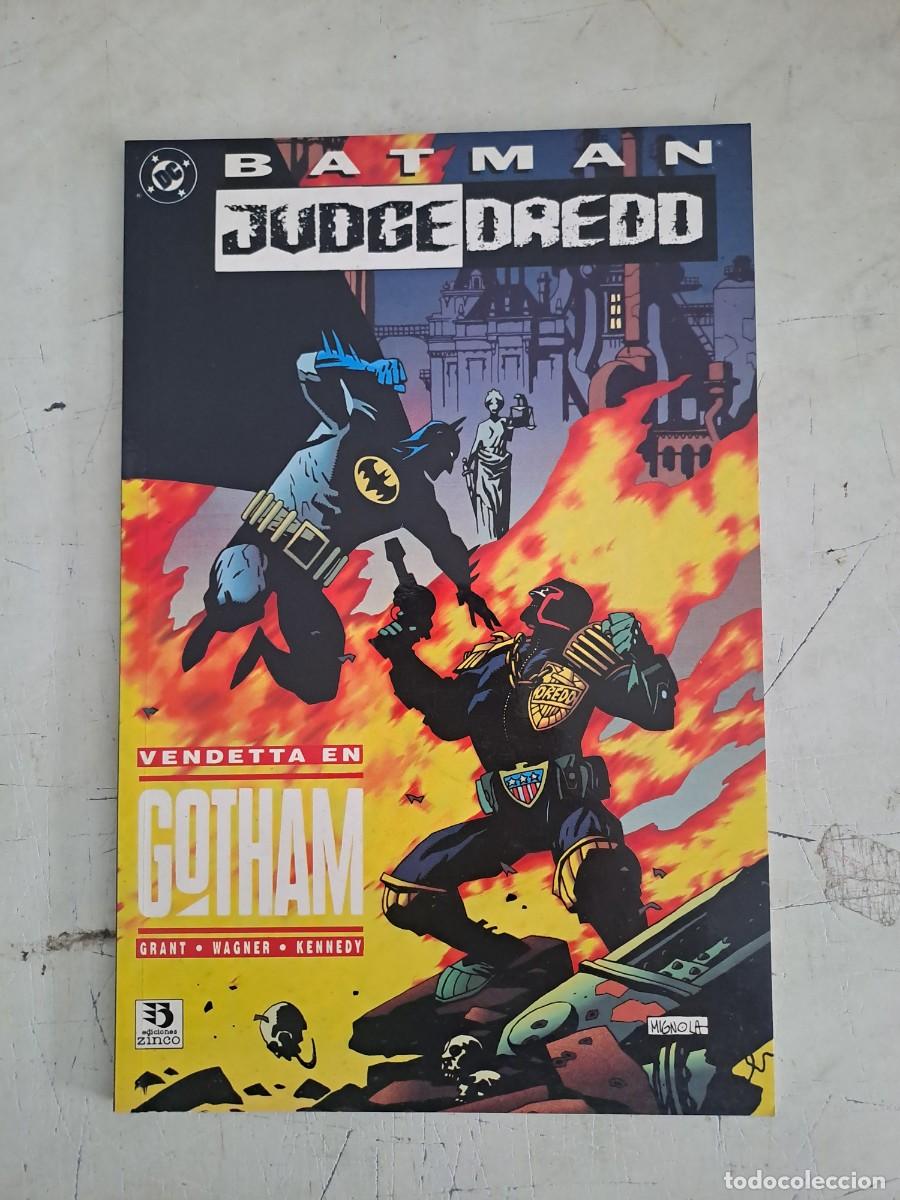 C&oacute;mics: Batman Judge Dredd, vendetta en Gotham, Zinco en muy buen estado Bolsa DA
