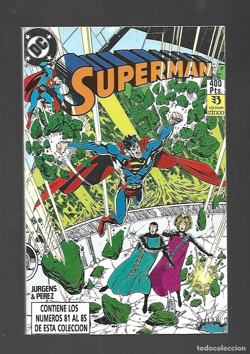 C&oacute;mics: Superman, tomo retapado, 25 (81 al 85), 1989, Zinco, muy buen estado