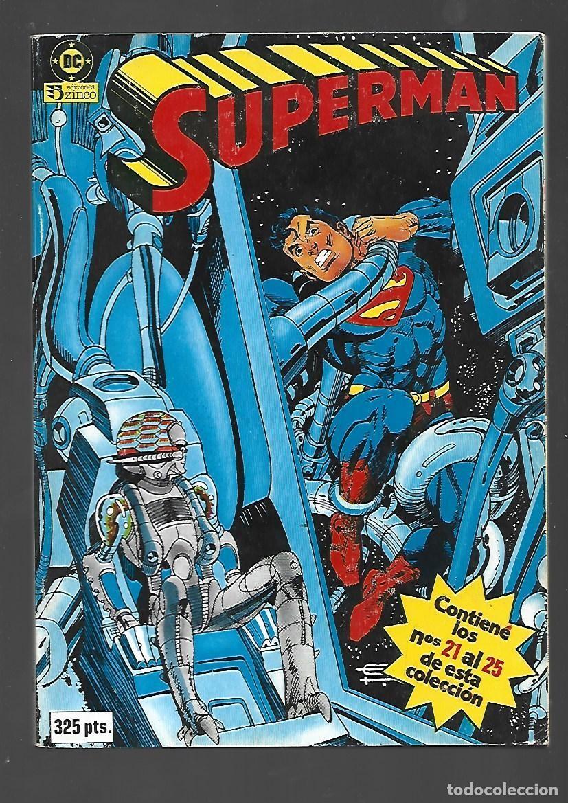 C&oacute;mics: Superman, tomo retapado 5 (21 al 25), 1985, Zinco, muy buen estado