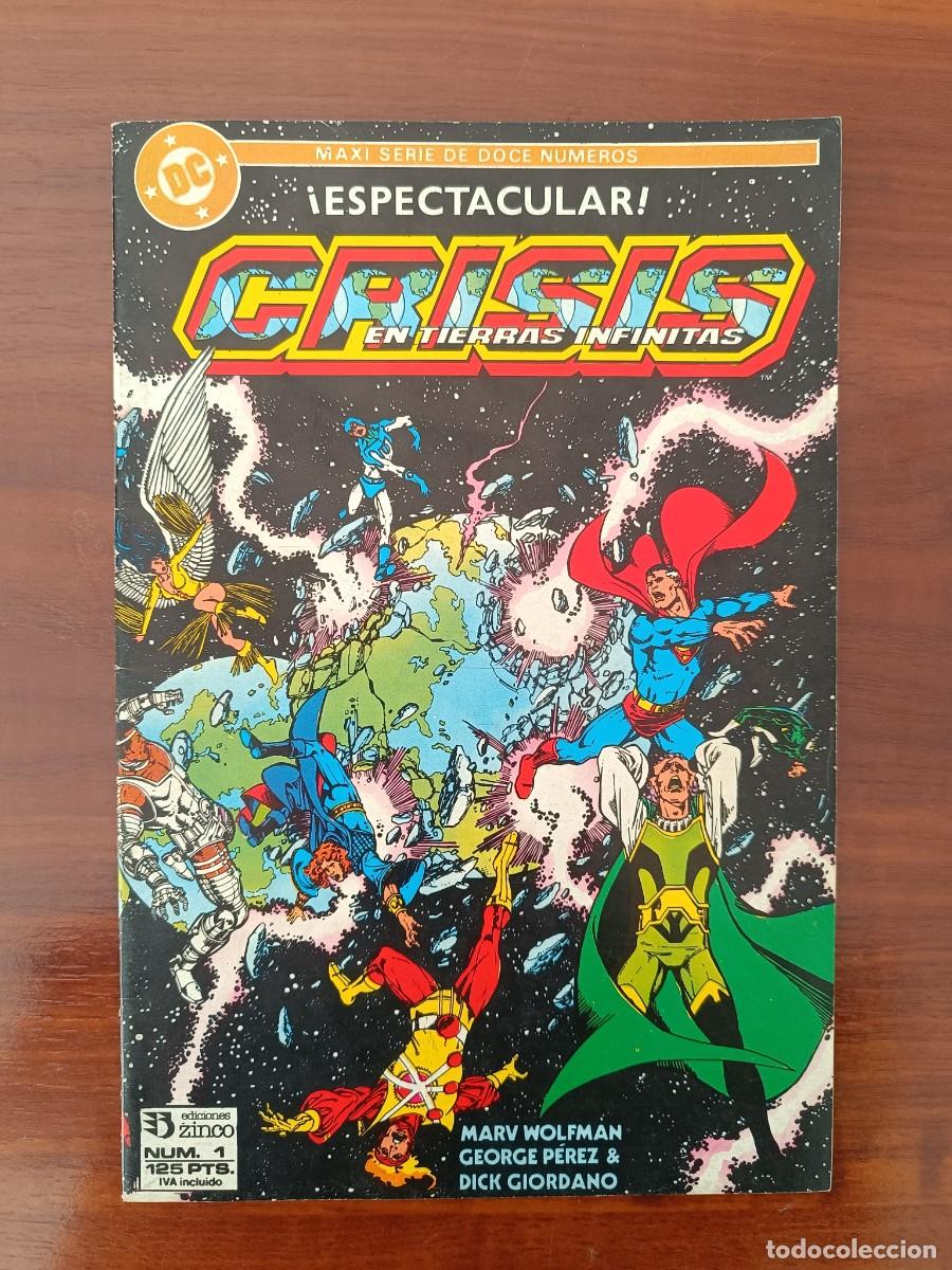 C&oacute;mics: CRISIS EN TIERRAS INFINITAS NUMERO 1 EDICIONES ZINCO - Foto 1