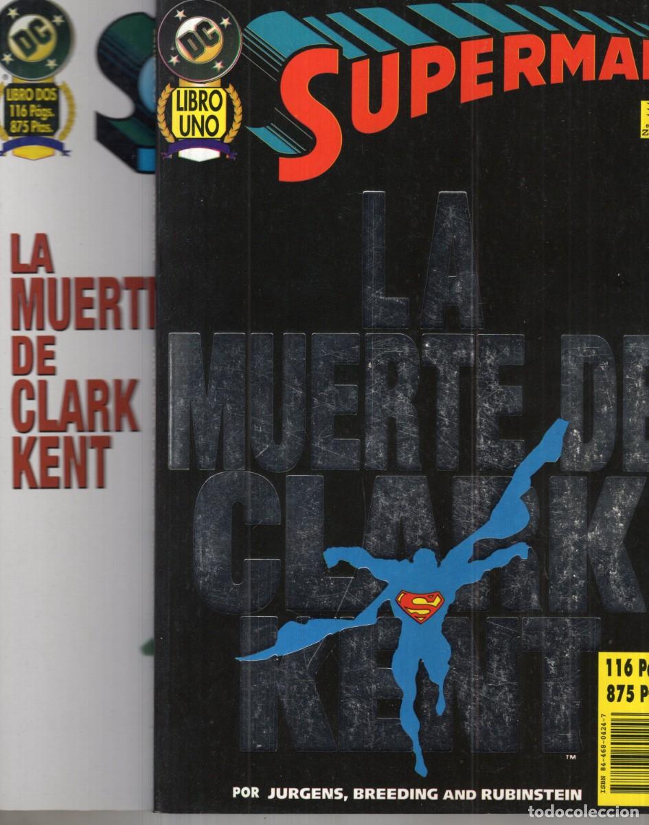 C&oacute;mics: SUPERMAN LA MUERTE DE CLARK KENT COMPLETA 2 TOMOS - ZINCO - ESTADO EXCELENTE