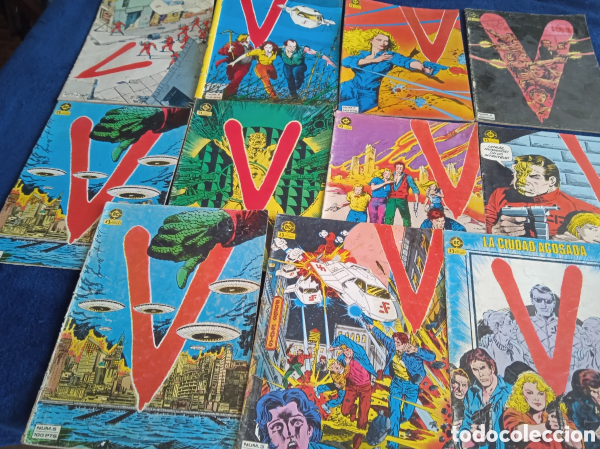 C&oacute;mics: V - LOS VISITANTES COMICS SERIE DE TELEVISION -LOTE DE 10 EJEMPLARES -EDITA : ZINCO DC