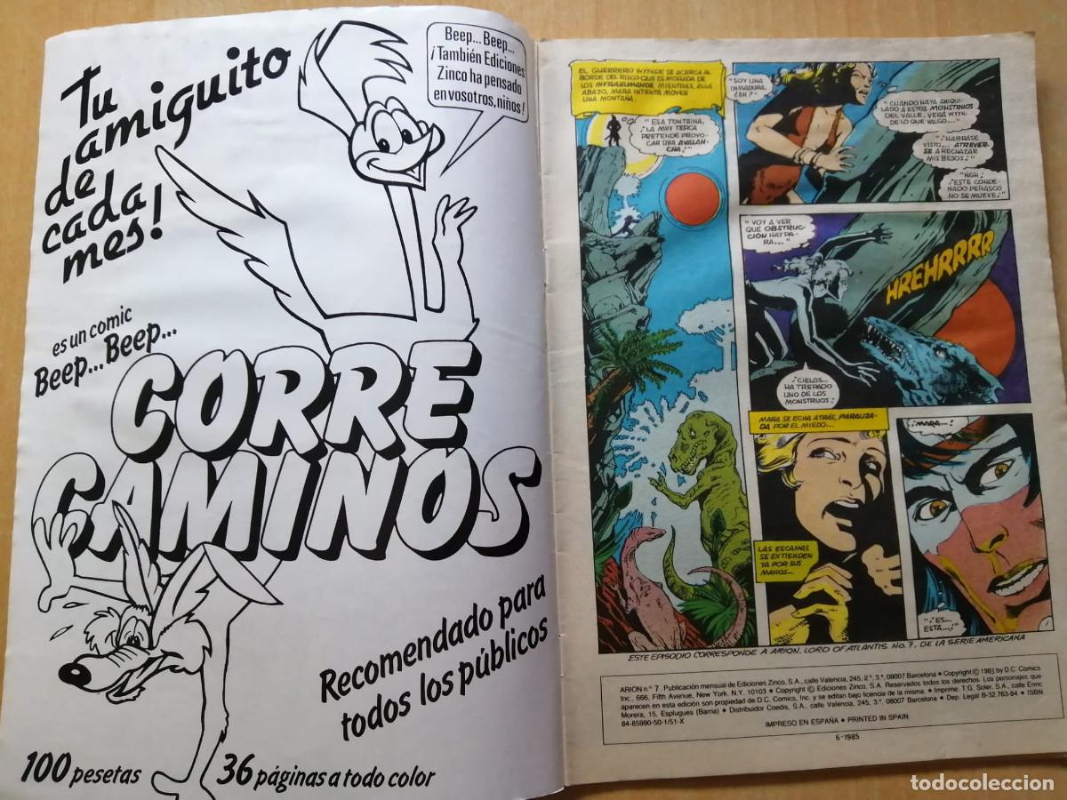C&oacute;mics: DC Comics ARI&Oacute;N, SE&Ntilde;OR DE ATL&Aacute;NTIDA, 7, 8 Zinco, 1984 - Foto 3