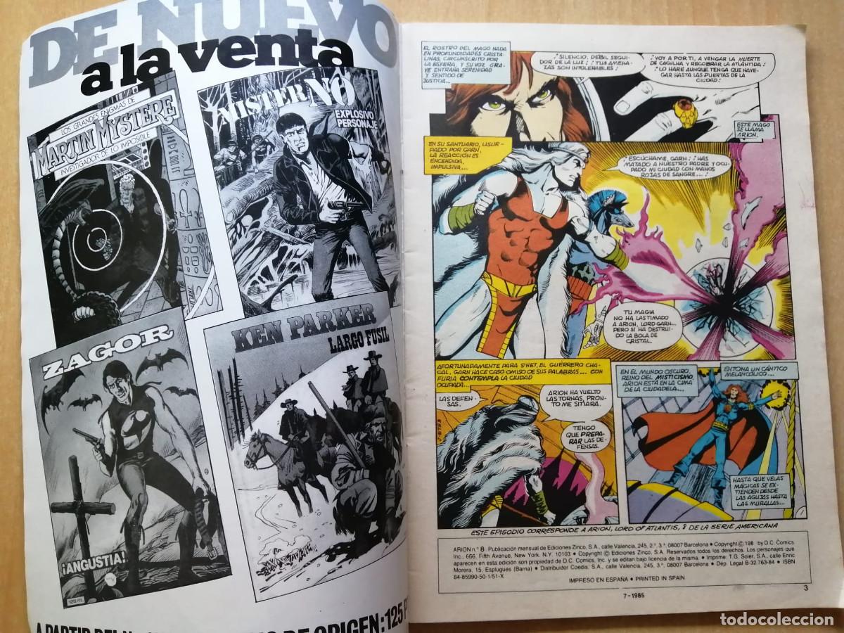C&oacute;mics: DC Comics ARI&Oacute;N, SE&Ntilde;OR DE ATL&Aacute;NTIDA, 7, 8 Zinco, 1984 - Foto 9