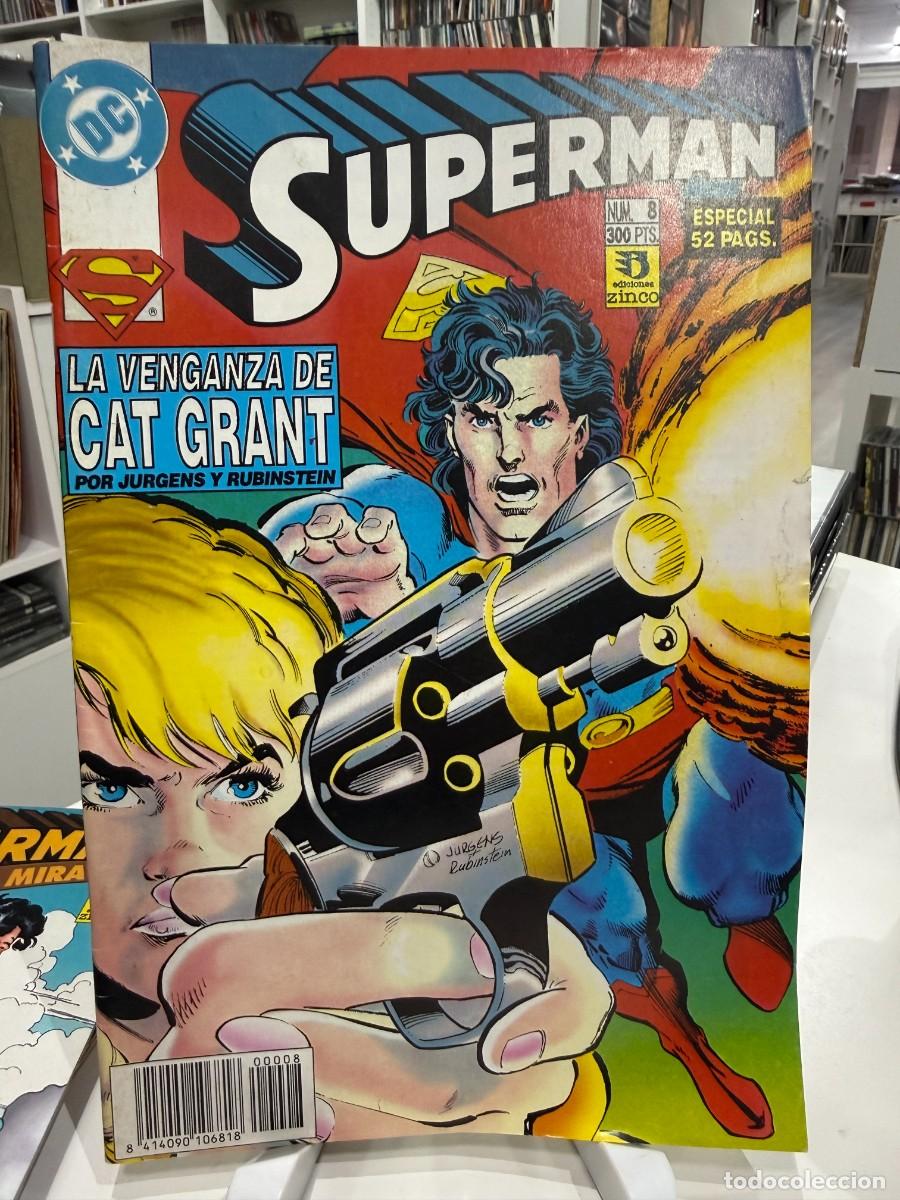 C&oacute;mics: Superman n&ordm; 8 &ndash; La venganza de Cat Grant &ndash; Ediciones Zinco (1994)
